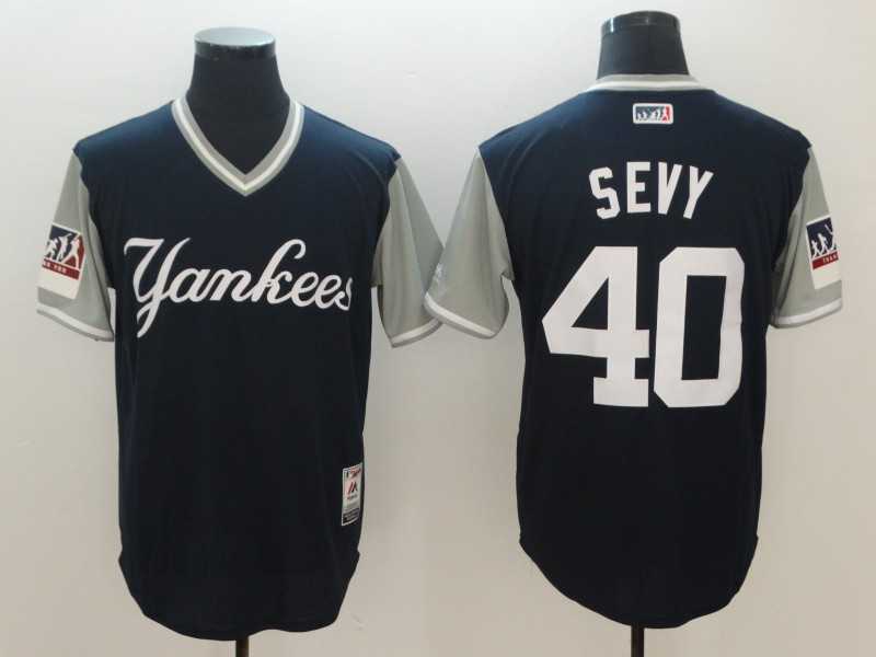 Yankees 40 Luis Severino Sevy Navy 2018 Players Weekend Authentic Team Jerseys,We sell and wholesale Yankees 40 Luis Severino Sevy Navy 2018 Players Weekend Authentic Team Jerseys on line form chian!